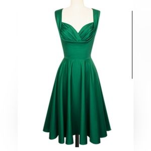 Trashy Diva Honey Dress in Green, Retro 50s style size 8